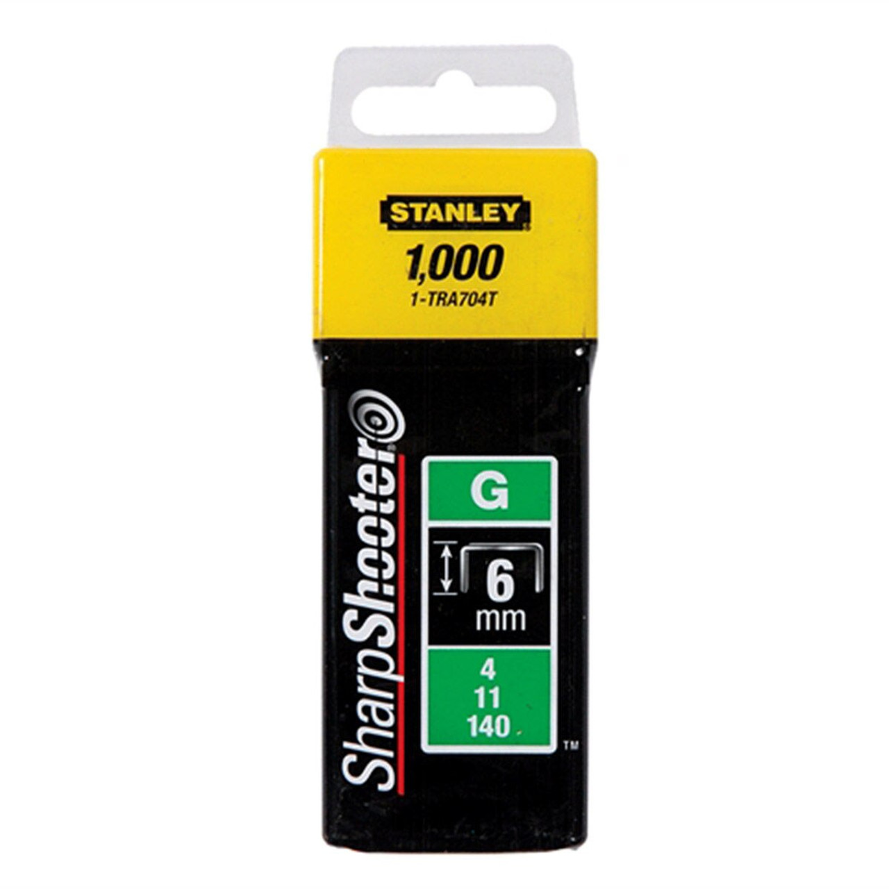 Stanley 1-TRA704T nagy teherbírású tűzőkapcsok 6 mm. 1000 db