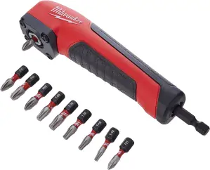 Milwaukee Shockwave szögletes adapter + 10 db bit 4932471274