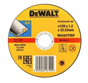 DeWALT DT42340TZ  Vágótárcsa 125x1.2 mm