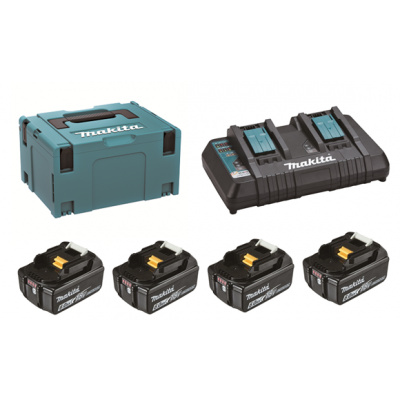 Makita 198091-4 DC18RD + 4x BL1860B