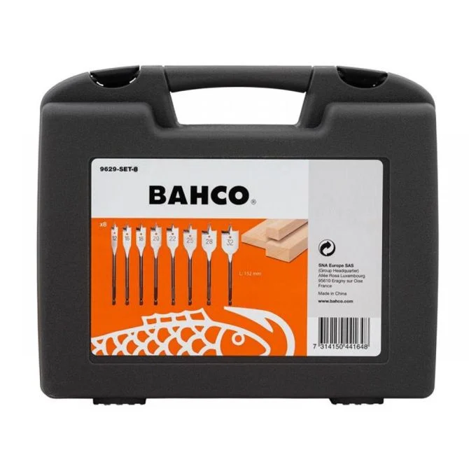 BAHCO 9629 laposfúró készlet 8 darabos