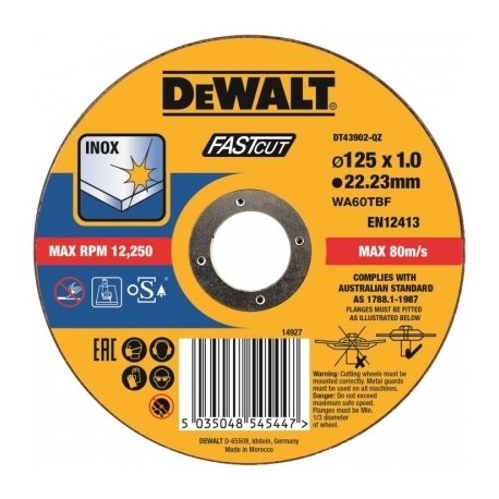 DeWalt DT43902 25 darabos vágótárcsa készlet. 125 × 1 mm