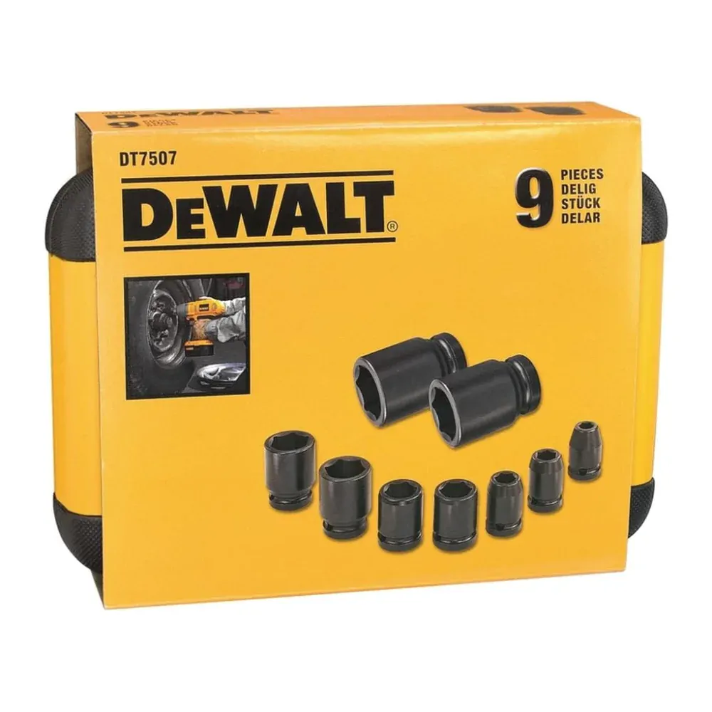 DeWALT DT7507 9 darabos dugókulcs készlet