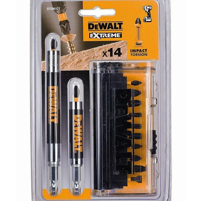 DeWALT DT70512 Bitkészlet. 14 db